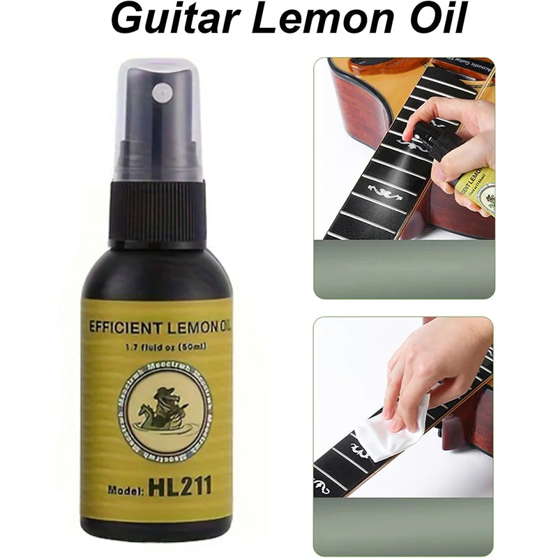 Guitar Cleaning All In One Kit Fretboard Lemon Oil Polish