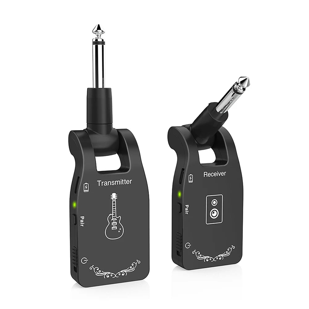 Ammoon 2.4G Wireless Guitar Transmitter Receiver System Rechargeable
