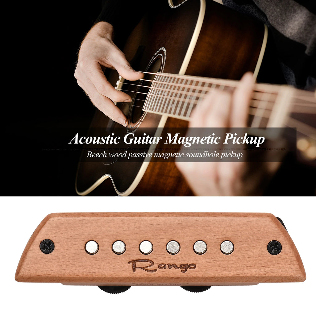 Rango Rg-S3 Acoustic Guitar Magnetic Pickup Beech Wood Passive