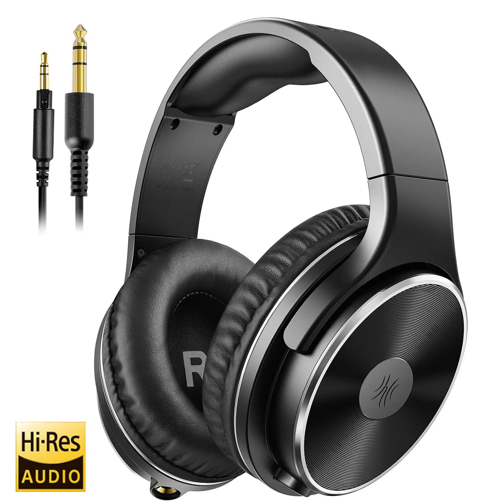 Oneodio Studio HIFI 3.5/6.35mm Wired Headphones Professional Monitor Headphones Over Ear Hi-Res DJ Headset With Mic For Guitar