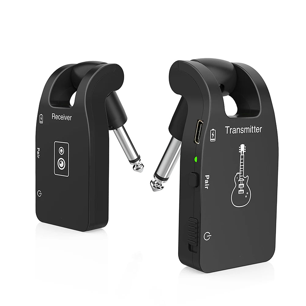 Ammoon 2.4G Wireless Guitar Transmitter Receiver System Rechargeable