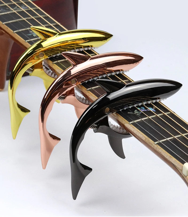 Metal Shark Capo Acoustic Guitar Electric Tone Variation Clip Bass