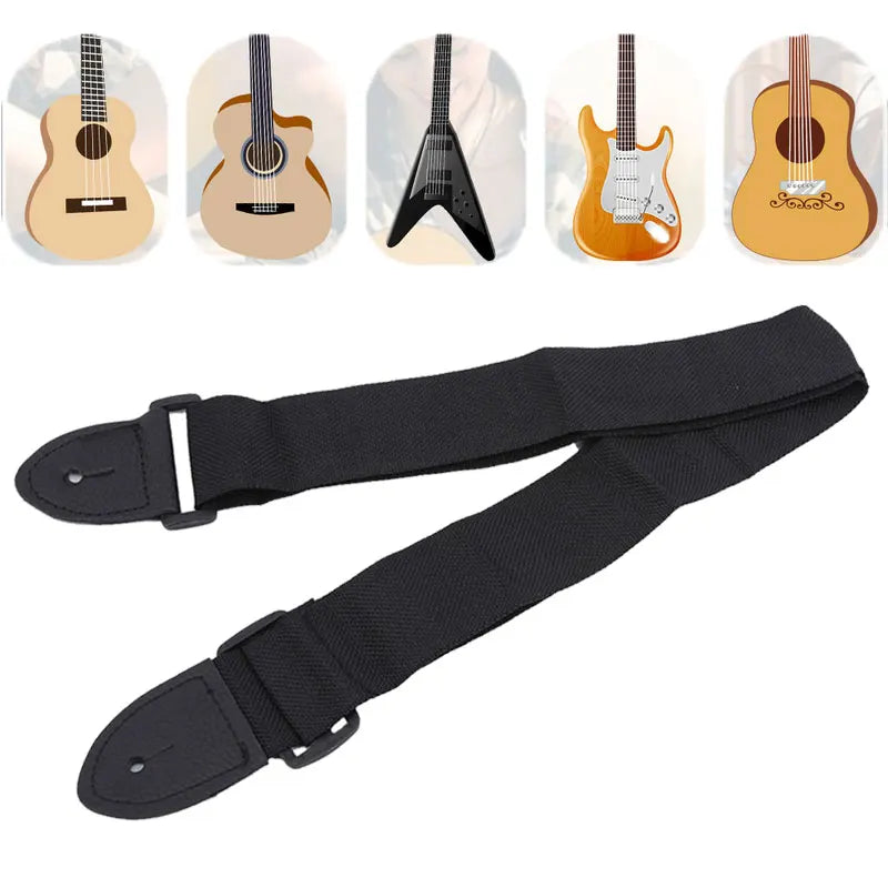 Guitar Strap Leather Head Adjustable Shoulder
