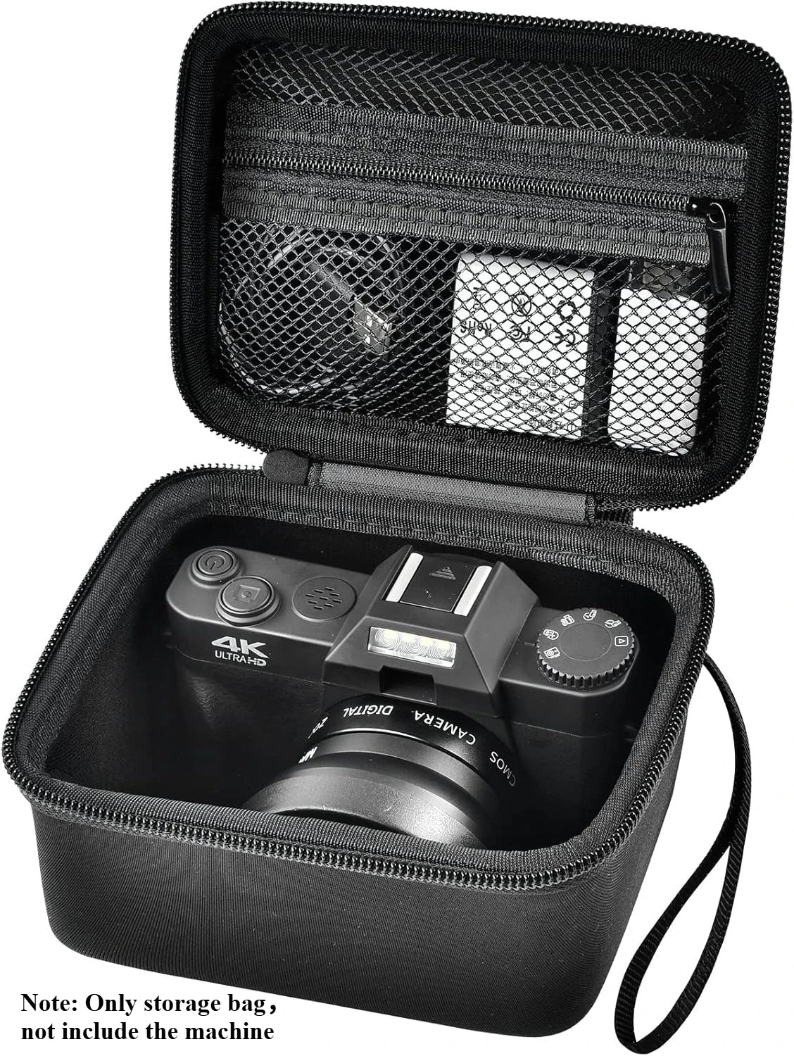 Vlogging Camera Case Compatible with for Duluvulu/for VJIANGER/for JGIPL/for TEBNGIHNM 4K Digital Cameras for Youtube (Box Only)