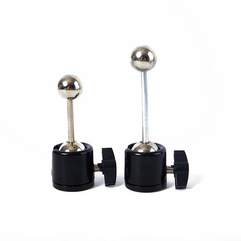 Double Ball 360-degree Rotating Metal Tripod Mount Camera Mobile Phone Bracket Accessories Head Ball Adapter Cradle Ball Head
