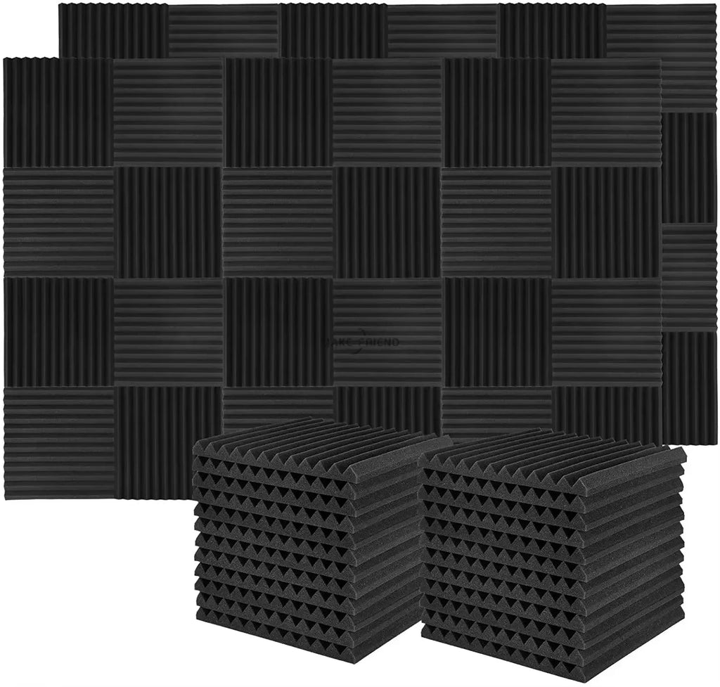 50Pcs 30X30X2.5Cm Studio Acoustic Foam Soundproofing Panel Wedge
