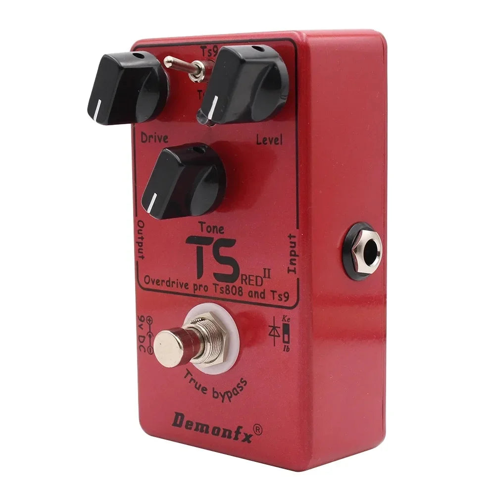 Demonfx Ts Red Pro Overdrive Effect Pedal, Ts808 And Ts9 Drive Guitar