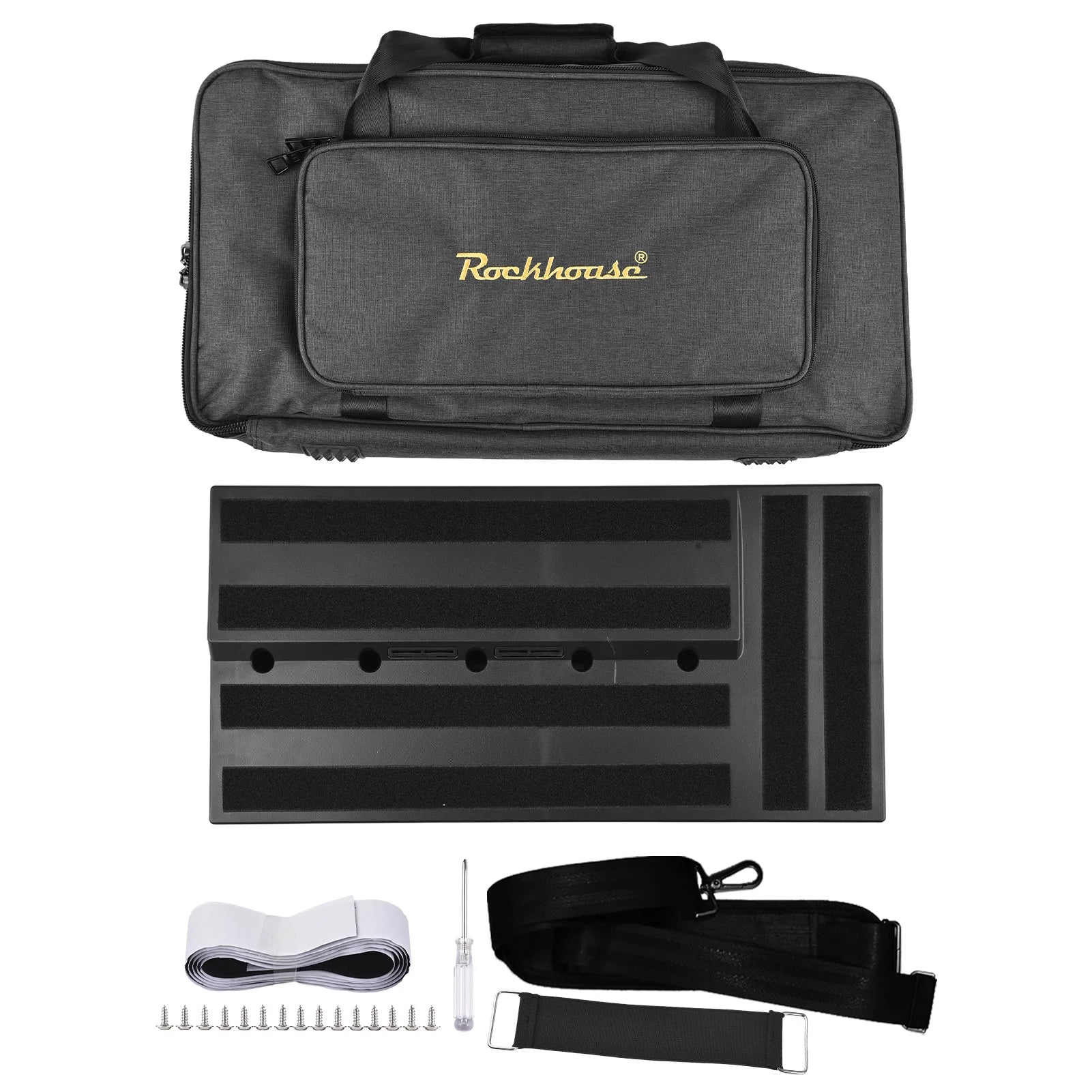 Rockhouse Guitar Pedal Board Dual-Sided Step Design