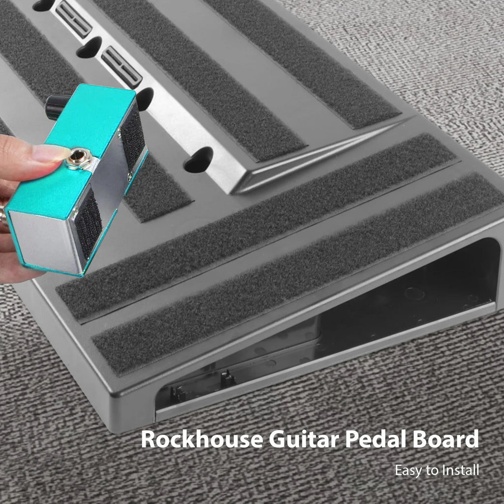 Rockhouse Guitar Pedal Board Dual-Sided Step Design