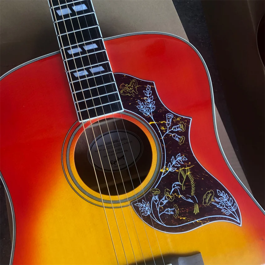 41 "acoustic guitar. Spruce Shabili acoustic guitar, face single, Hummingbird acoustic guitar, stock, wholesale retail