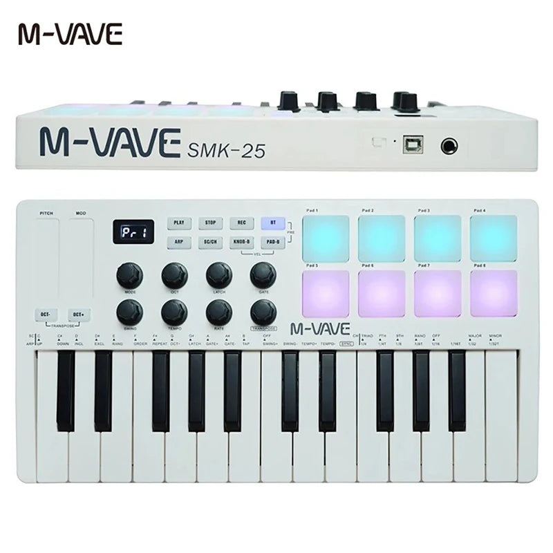 M-Vave 25-Key Usb Midi Keyboard Controller