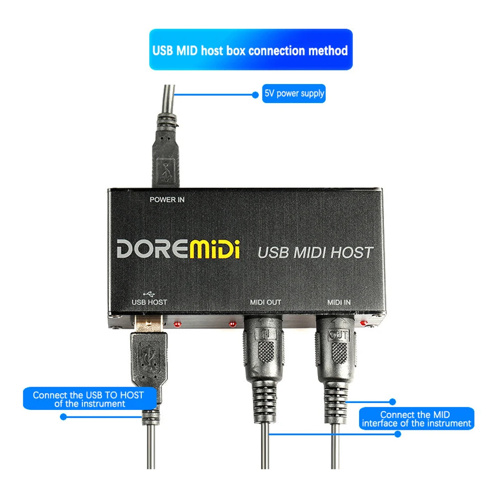 Usb To Midi Host Guitar Effector Synthesizer Generator Interface