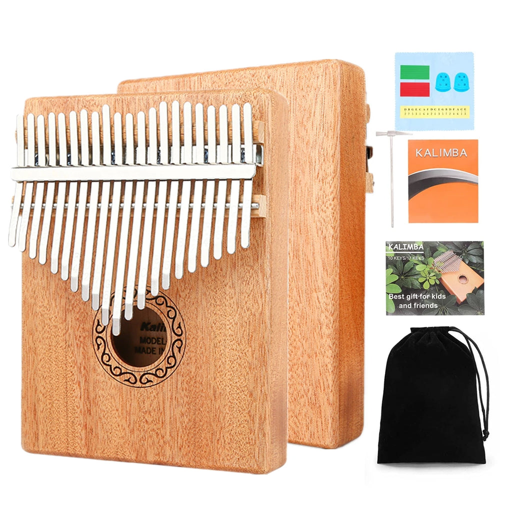 Kalimba Thumb Piano 17 21 Keys Mahogany Wood Finger Combinations Gifts