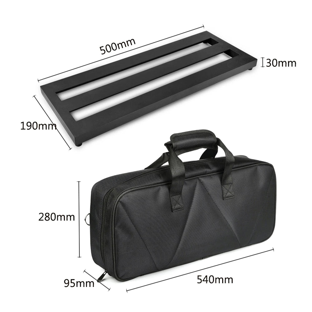 Medium Size Guitar Effect Pedal Board Aluminum Alloy Pedalboard