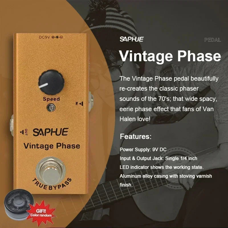 Saphue Electric Guitar Pedal Vintage Overdrive/Distortion