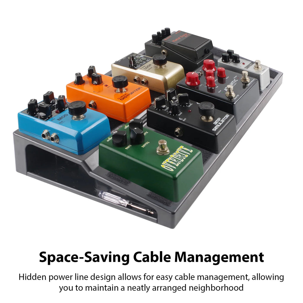 Rockhouse Guitar Pedal Board Dual-Sided Step Design