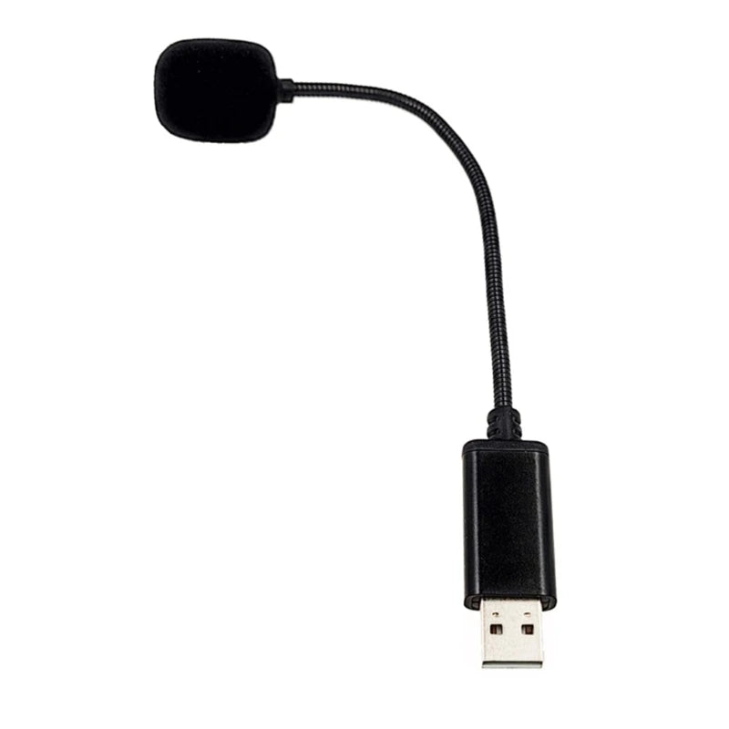 Mini USB Microphone for Laptop and Desktop Computer with Gooseneck for PC N0HC