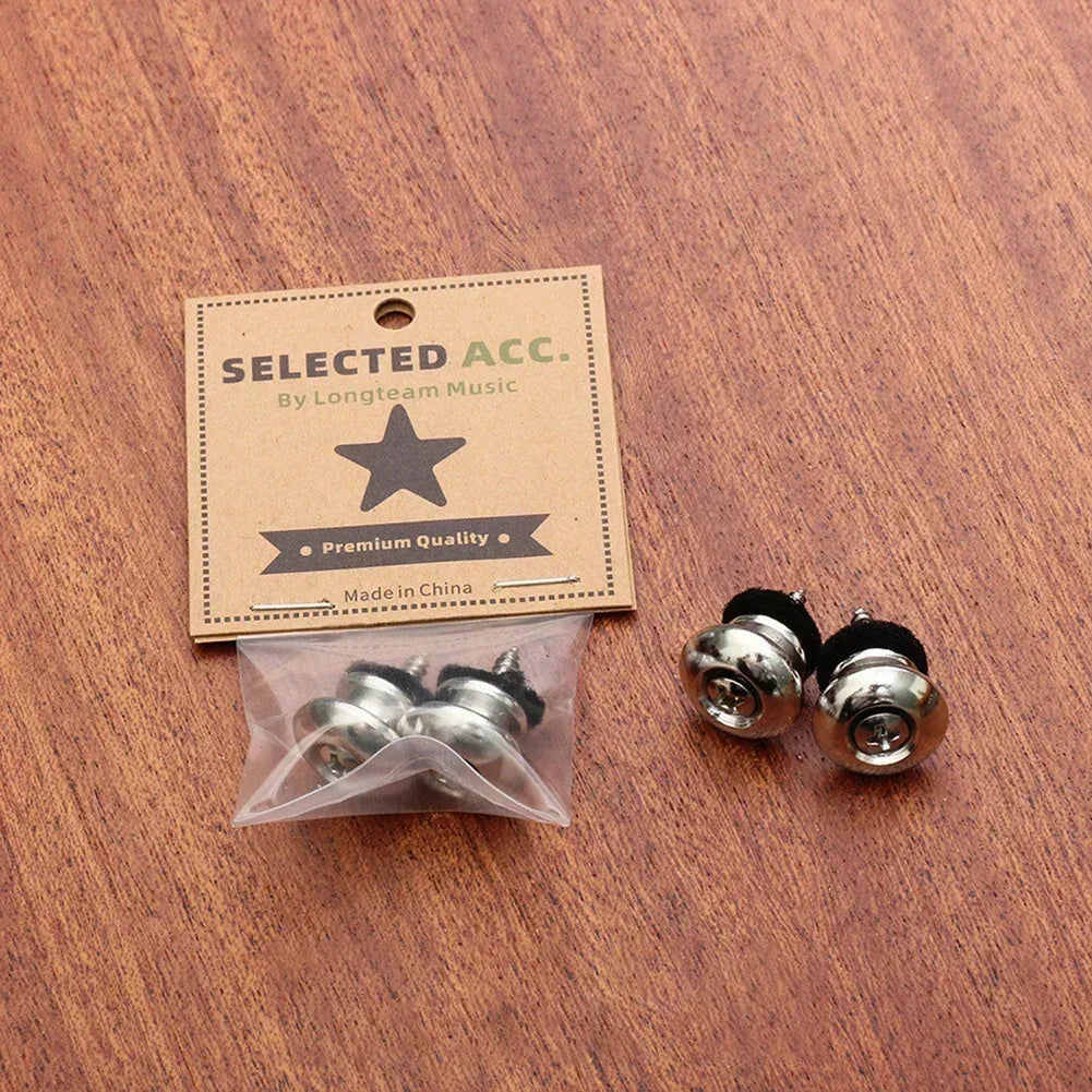 New Guitar Strap Locks Buttons Button Mushrooms Heads Secure Screw