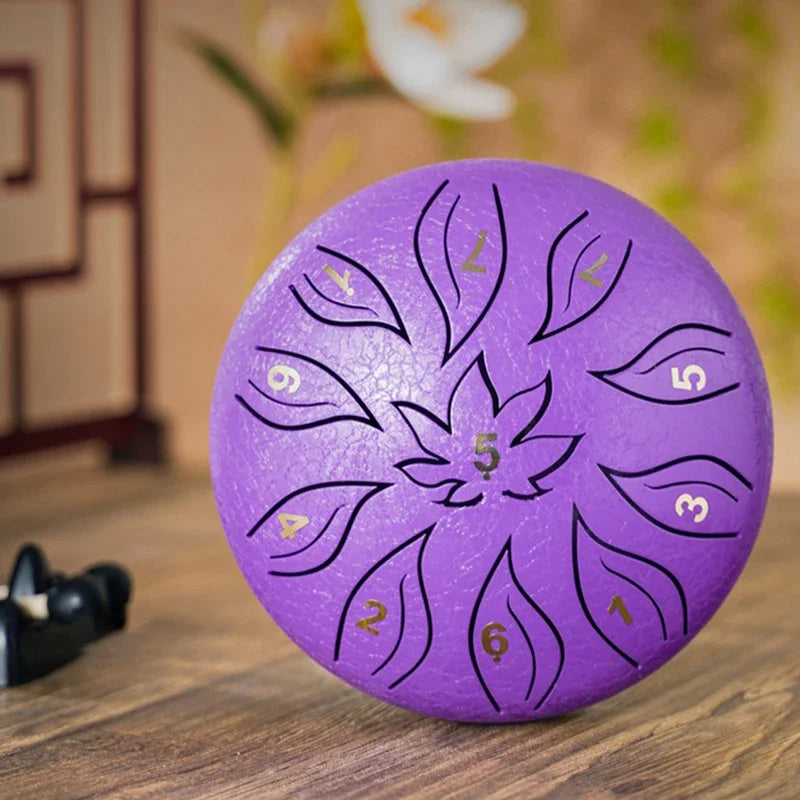 Tongue Drum 6 Inch 11 Notes Ethereal Drums Children Steel Hand Yoga