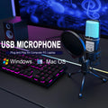 USB Microphone RGB Condenser Wire Gaming Mic