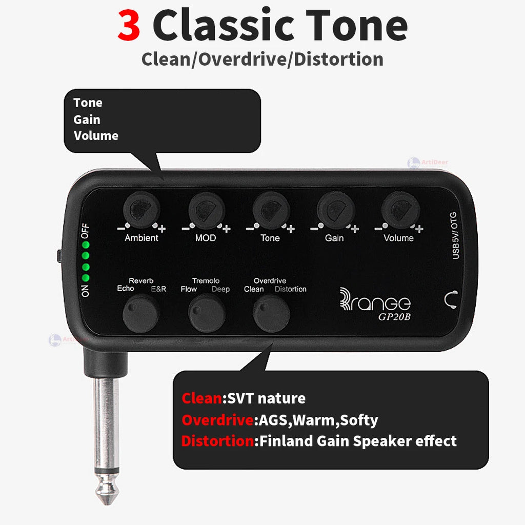 Electric Guitar Mini Multi-Effects Effector