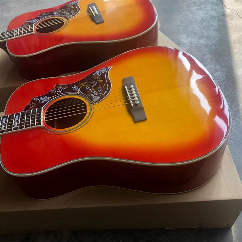 41 "acoustic guitar. Spruce Shabili acoustic guitar, face single, Hummingbird acoustic guitar, stock, wholesale retail