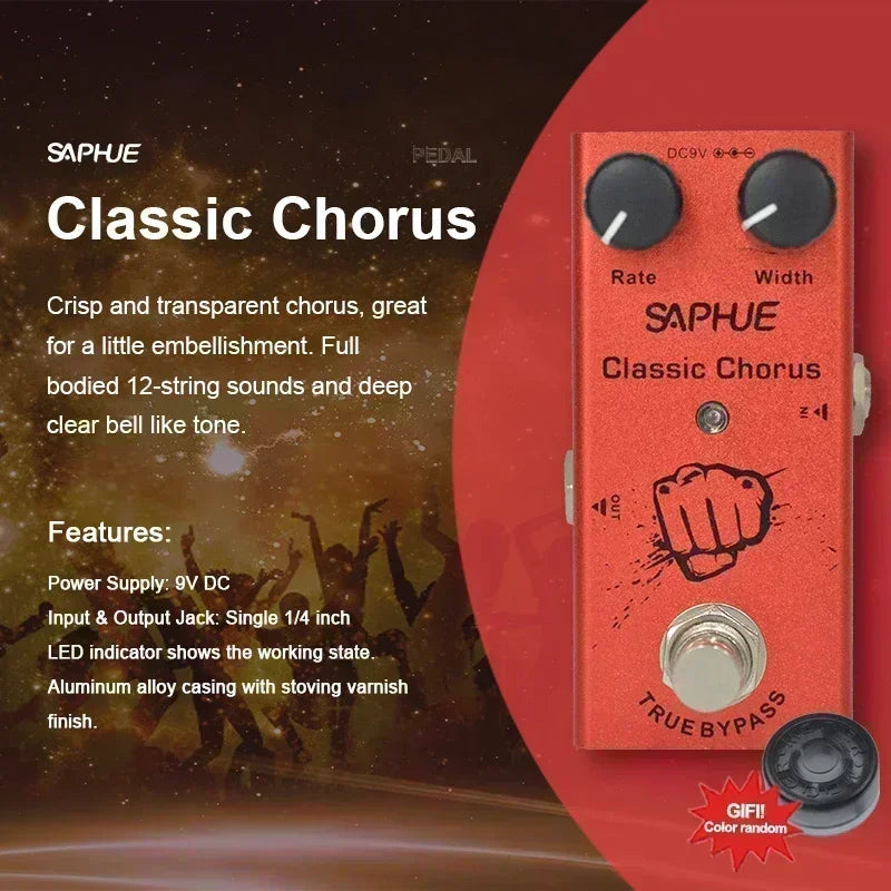 Saphue Electric Guitar Pedal Vintage Overdrive/Distortion