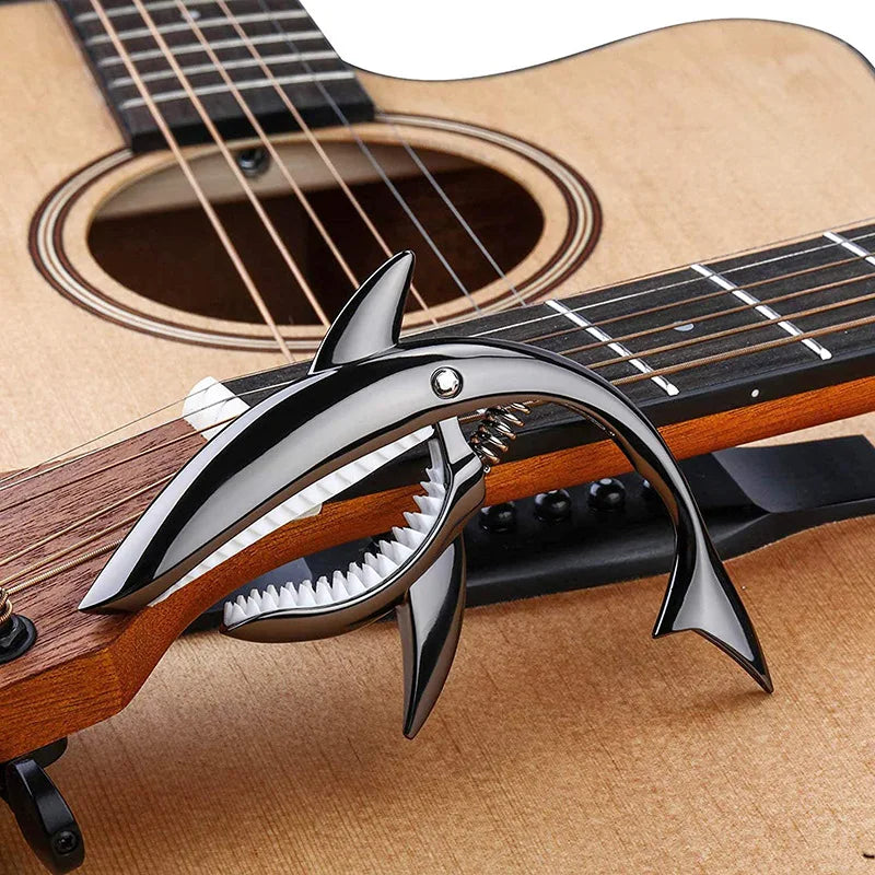 Metal Shark Capo Acoustic Guitar Electric Tone Variation Clip Bass