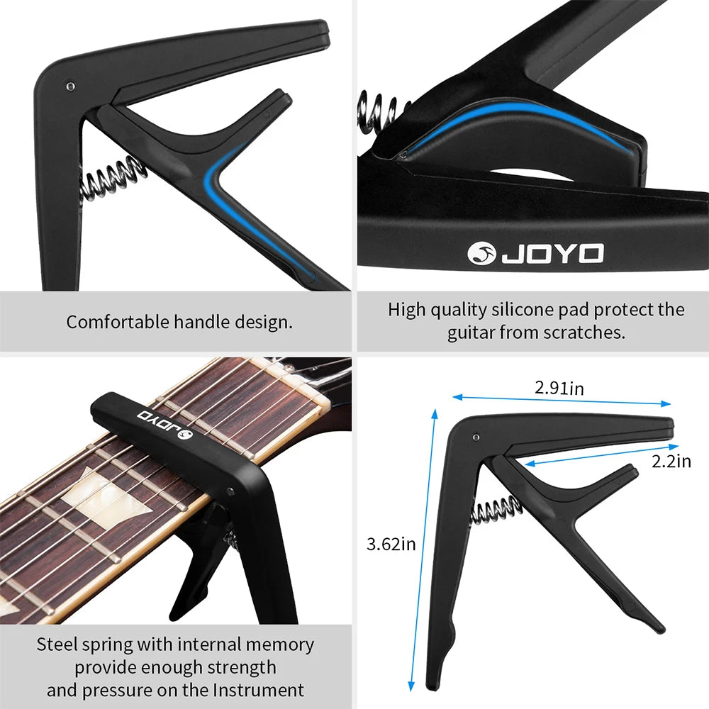 Joyo Jcp-01 Guitar Capo High-Grade Lightweight 6-String Clamp Metal