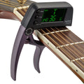 Tcapo20 Multifunctional Aluminum Alloy 2-In-1 Guitar Capo Tuner