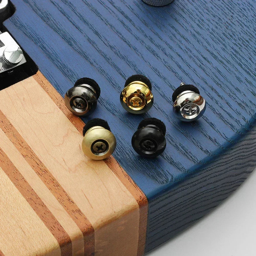 New Guitar Strap Locks Buttons Button Mushrooms Heads Secure Screw