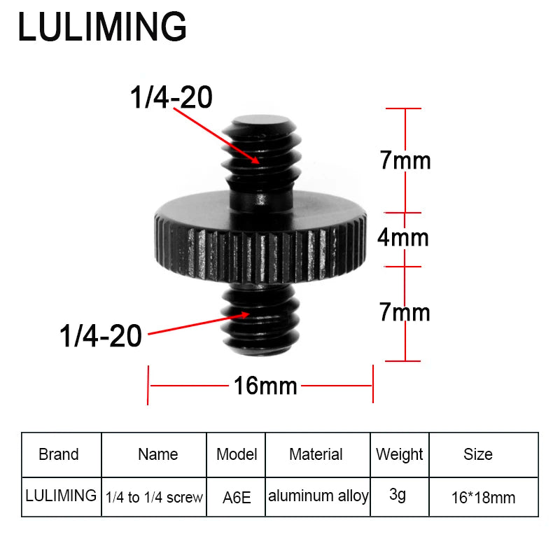 1/4 to 3/8 Camera Conversion Screw