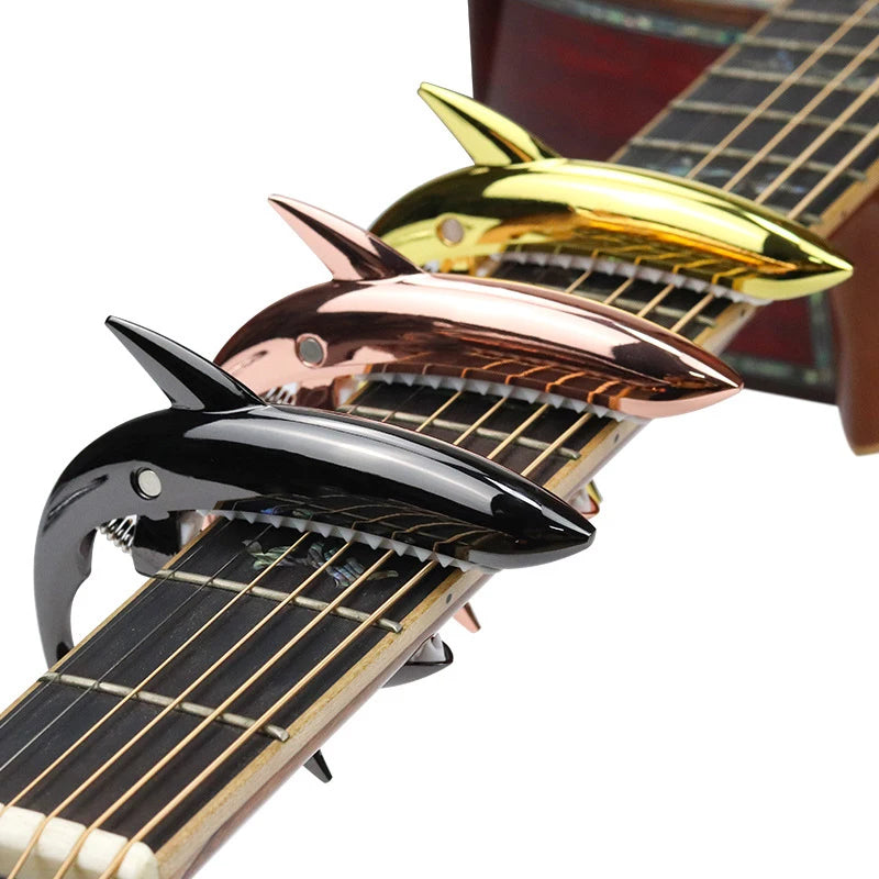Metal Shark Capo Acoustic Guitar Electric Tone Variation Clip Bass