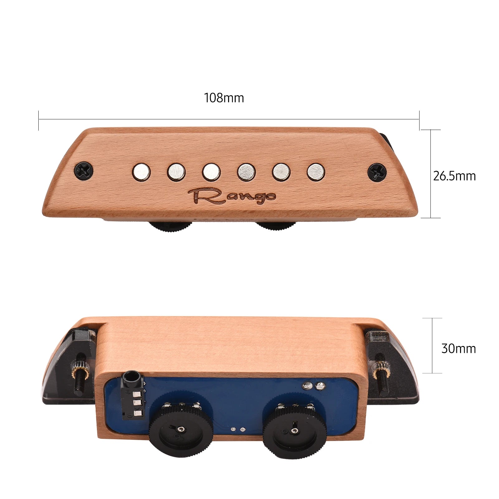Rango Rg-S3 Acoustic Guitar Magnetic Pickup Beech Wood Passive