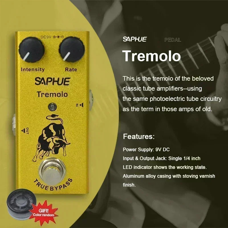 Saphue Electric Guitar Pedal Vintage Overdrive/Distortion
