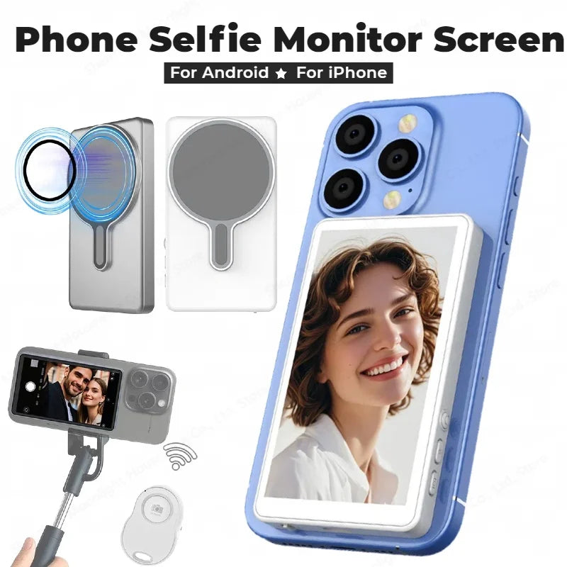 Smartphone Magnetic Monitor Screen Projector Phone Rear Camera Selfie