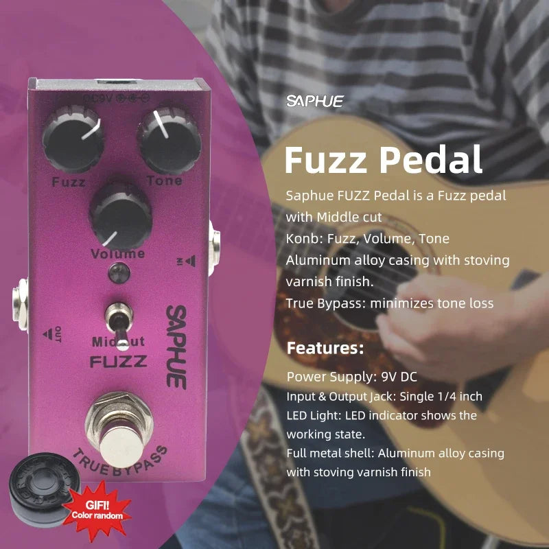 Saphue Electric Guitar Pedal Vintage Overdrive/Distortion