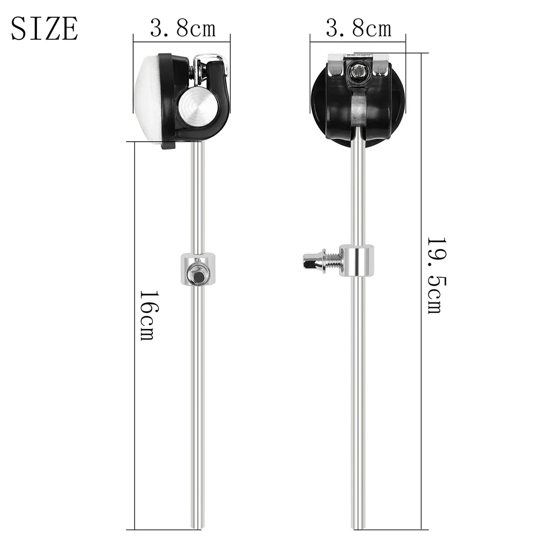 Drum Stomp Hammer Head Counterweight Frame Drums Jazz Felt And Metal