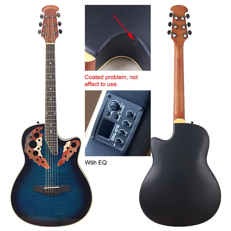 6 Strings 41Inch Round Back Acoustic Guitar