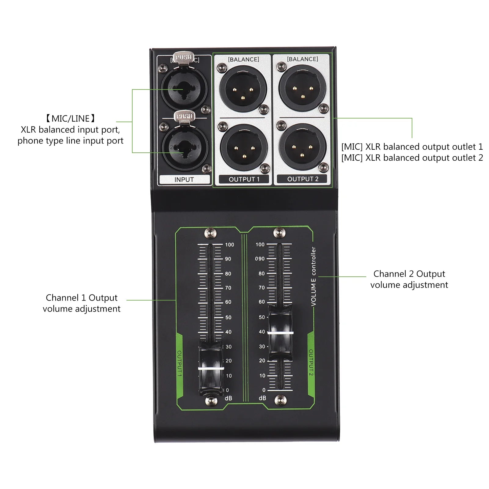 Passive Volume Control Metal Precise Sound Adjuster Plug And Play