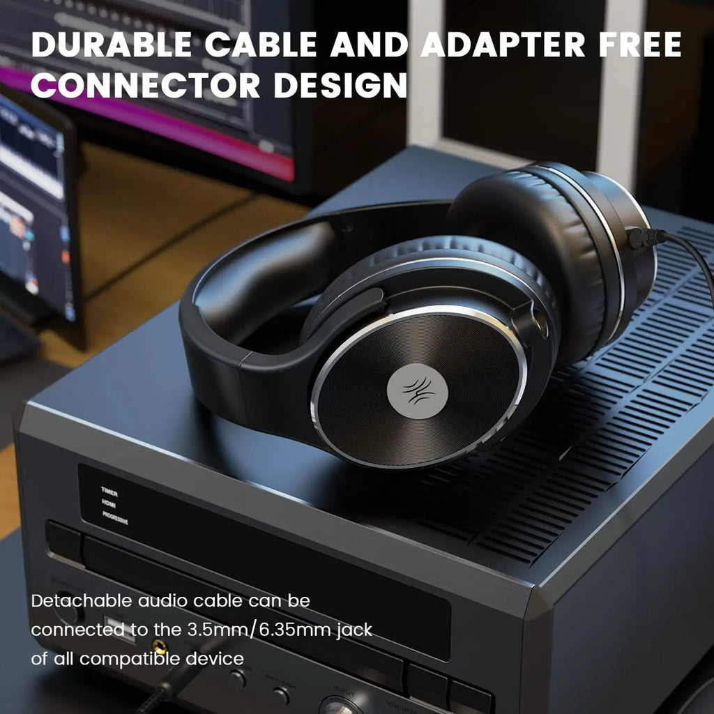 Oneodio Studio Hifi 3.5/6.35Mm Wired Headphones Monitor Over Ear