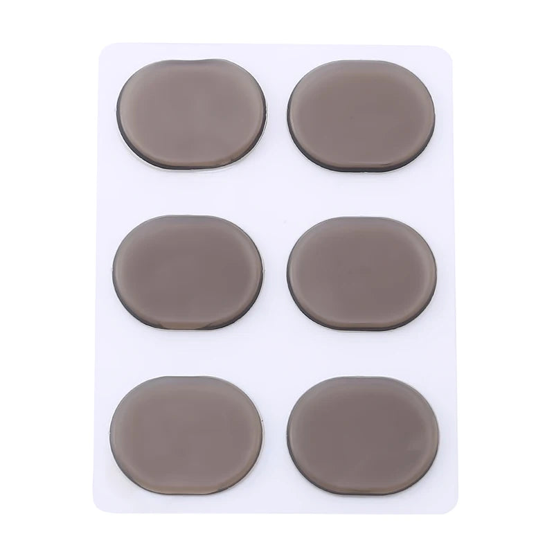 6Pcs/Sheet Pieces Drum Damper Gel Pads Silicone Drums Silencer