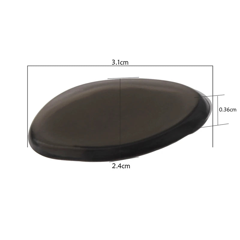 6Pcs/Sheet Pieces Drum Damper Gel Pads Silicone Drums Silencer