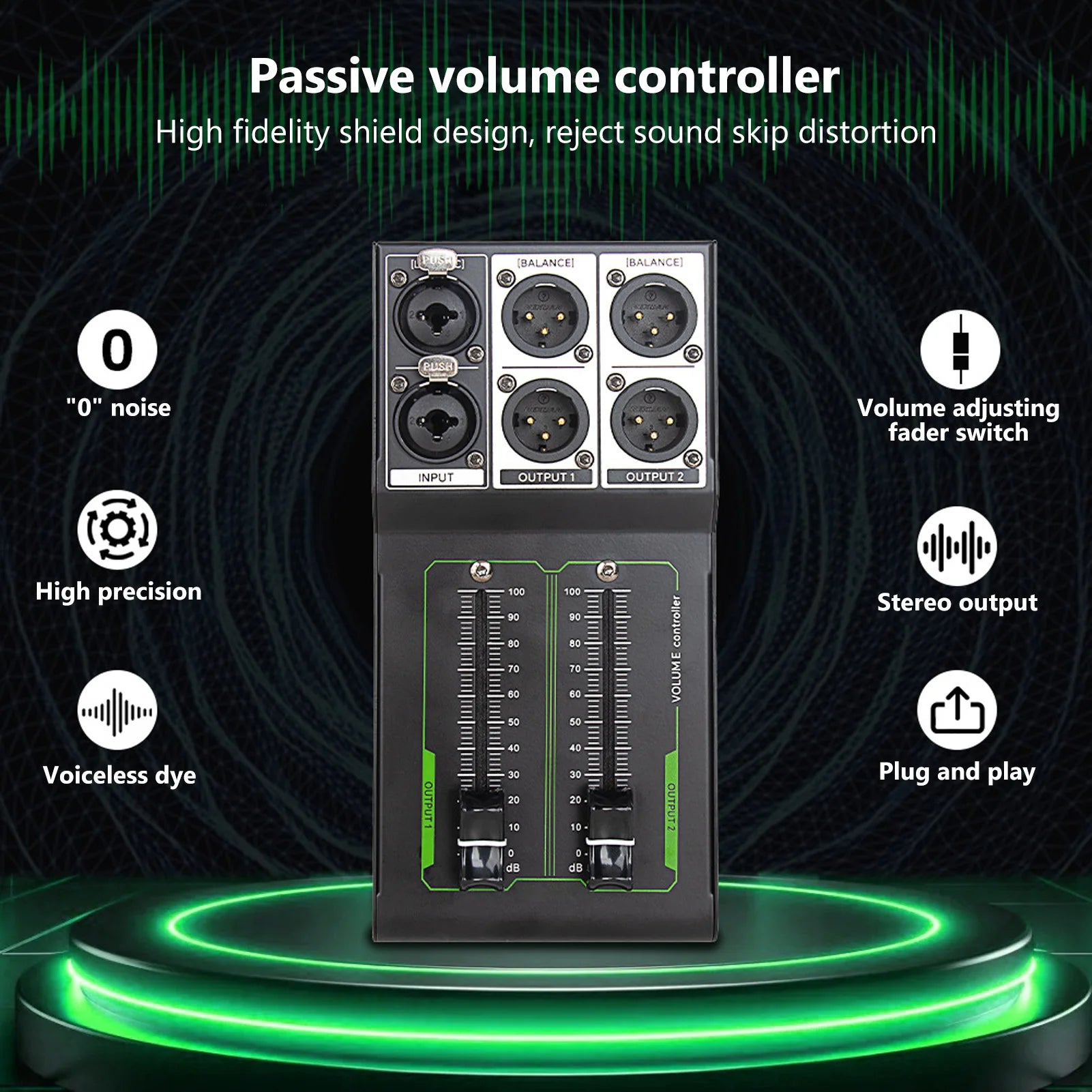 Passive Volume Control Metal Precise Sound Adjuster Plug And Play