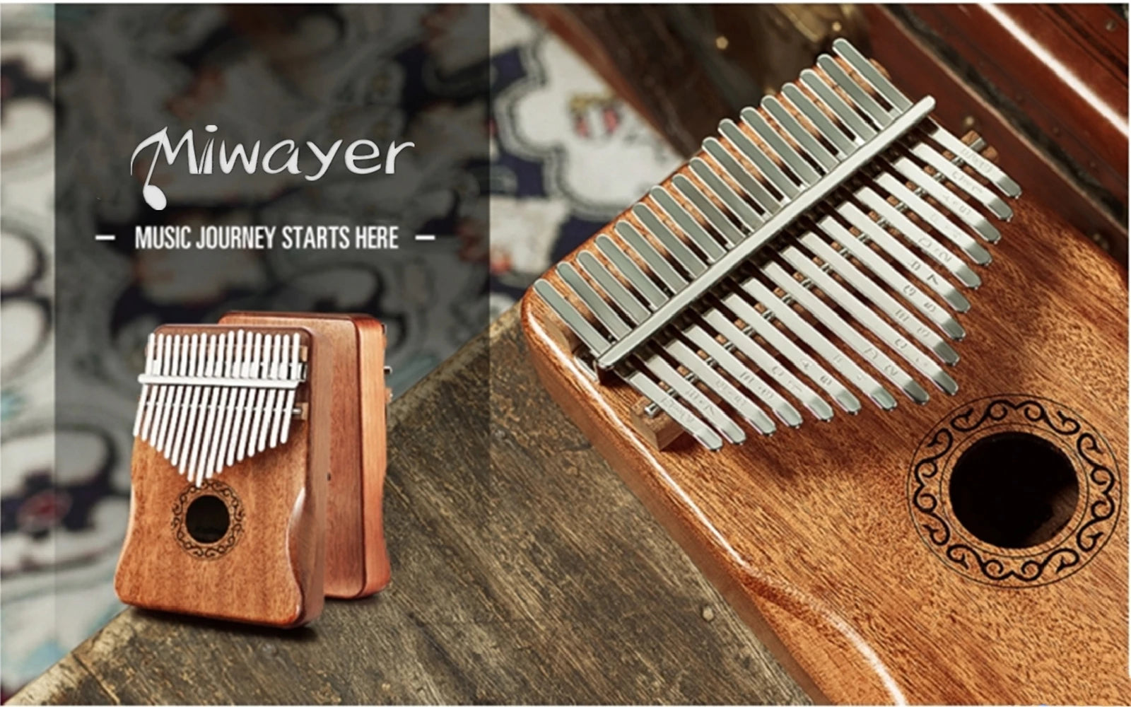 Kalimba Thumb Piano 17 21 Keys Mahogany Wood Finger Combinations Gifts
