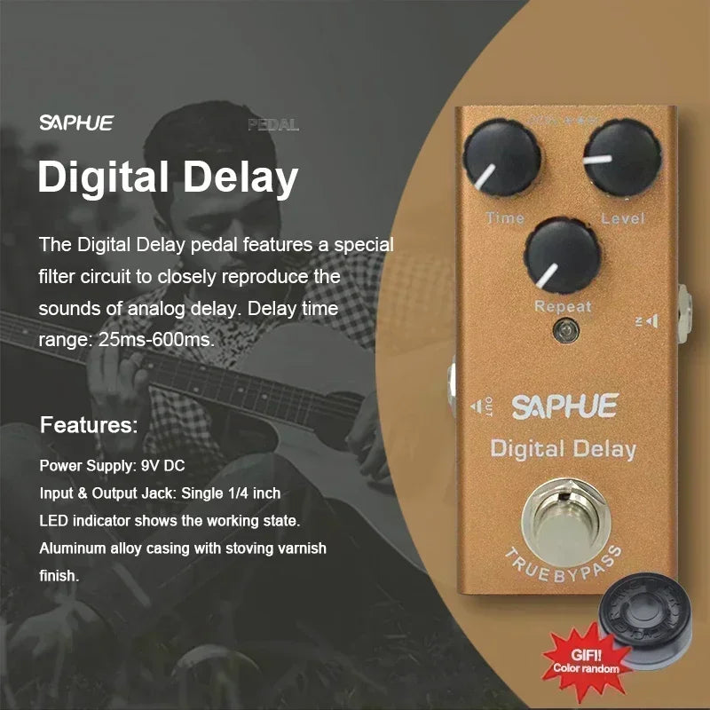 Saphue Electric Guitar Pedal Vintage Overdrive/Distortion
