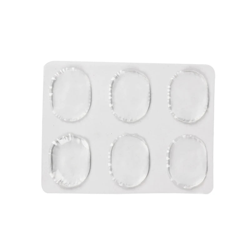 6Pcs/Sheet Pieces Drum Damper Gel Pads Silicone Drums Silencer