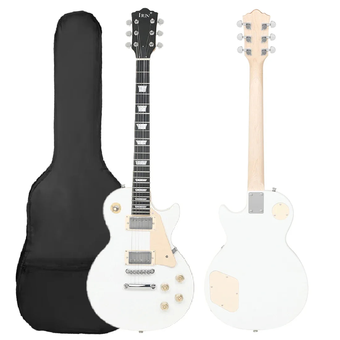 IRIN LP Electric Guitar 6 String 22 Frets Stylish Electric Guitar Kit 39in Full-Size Beginner Starter with Electric Guitar Bag