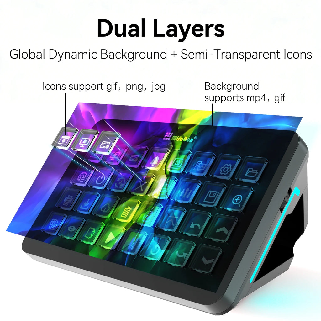 Mirabox Xl Stream Deck Visual Console Macro Keyboard 32Lcd Keys