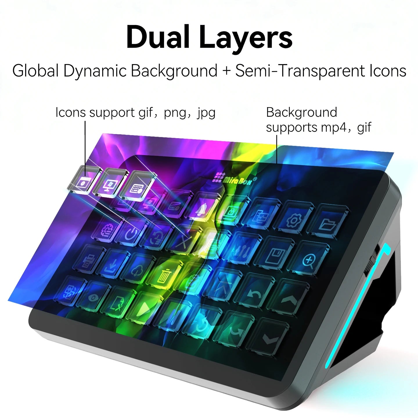 Mirabox Xl Stream Deck Visual Console Macro Keyboard 32Lcd Keys
